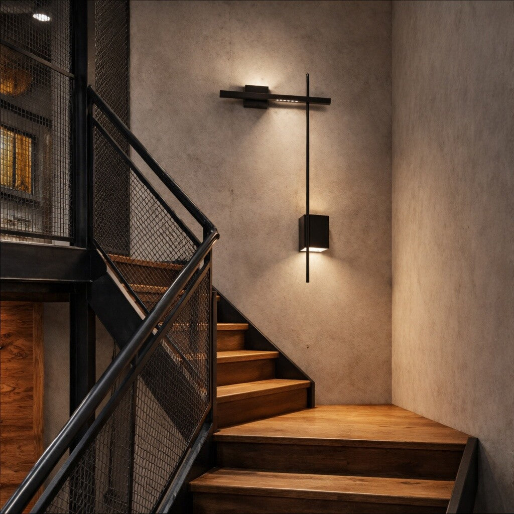Aplique led de pared doble cubo indirecto 18W