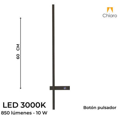 Aplique Led Diseño Varal luz indirecta 60cm Luz cálida