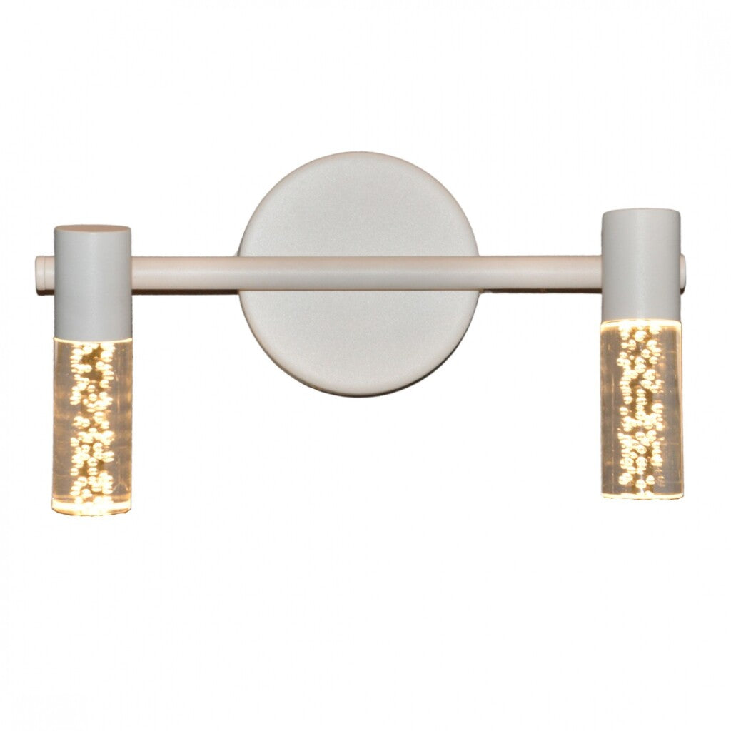 Aplique Led doble cilindro efecto agua 12W