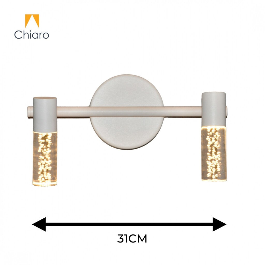 Aplique Led doble cilindro efecto agua 12W