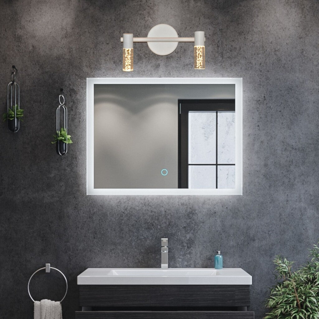 Aplique Led doble cilindro efecto agua 12W