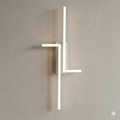 Aplique Led minimalista Diseño doble L 20W Cálido