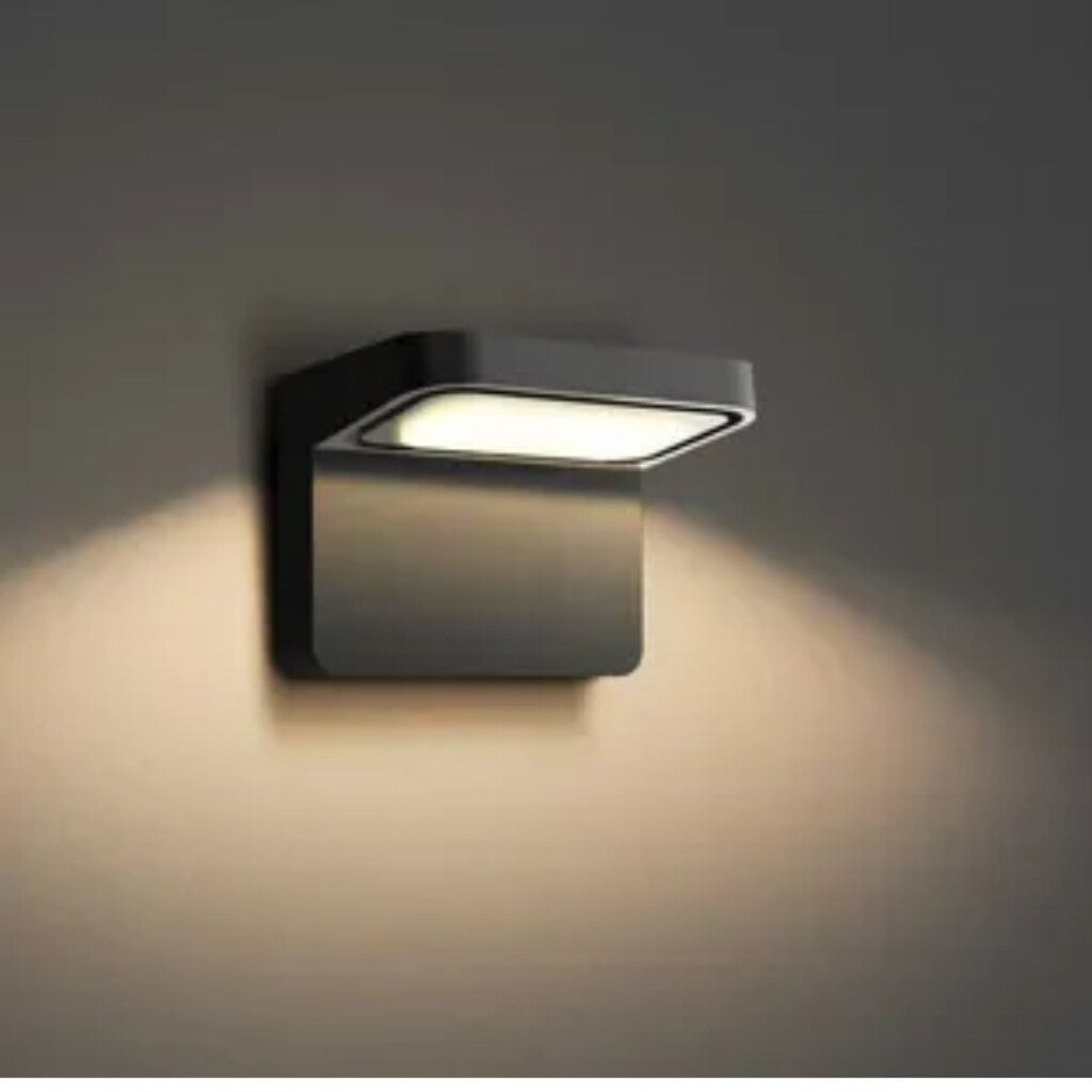 Aplique led pared rectangular moderno, luz cálida de área