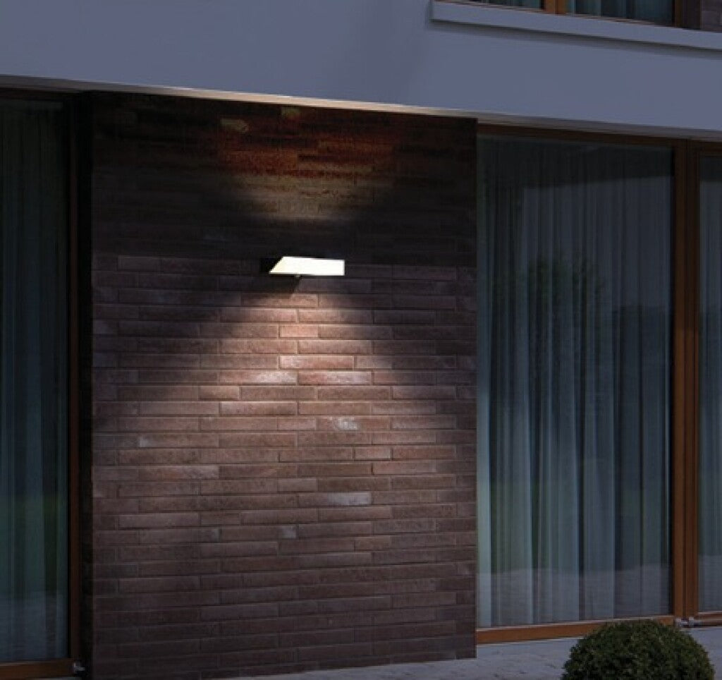 Aplique led pared rectangular moderno, luz cálida de área