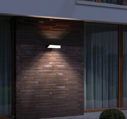 Aplique led pared rectangular moderno, luz cálida de área
