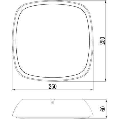 Aplique led plafón IP65 20w