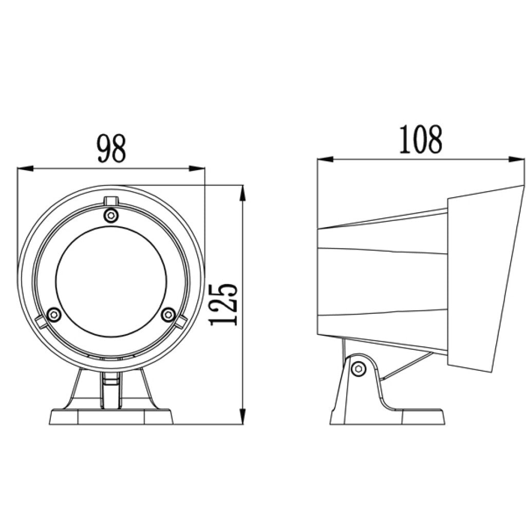 Aplique led proyector IP65 12W CHIARO