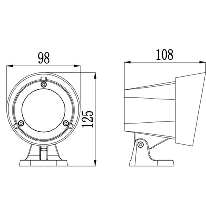 Aplique led proyector IP65 12W CHIARO