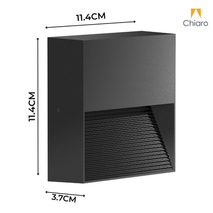 Aplique led señalizador cuadrado IP65 5W NEGRO