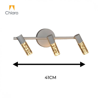 Aplique Led triple cilindro efecto agua 18W