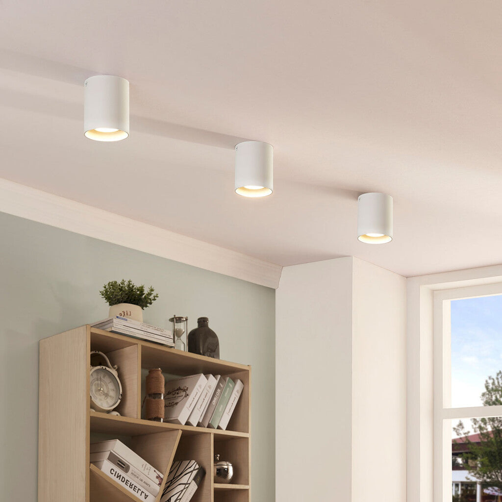 Aplique spot led 6w cilindro de techo cálido