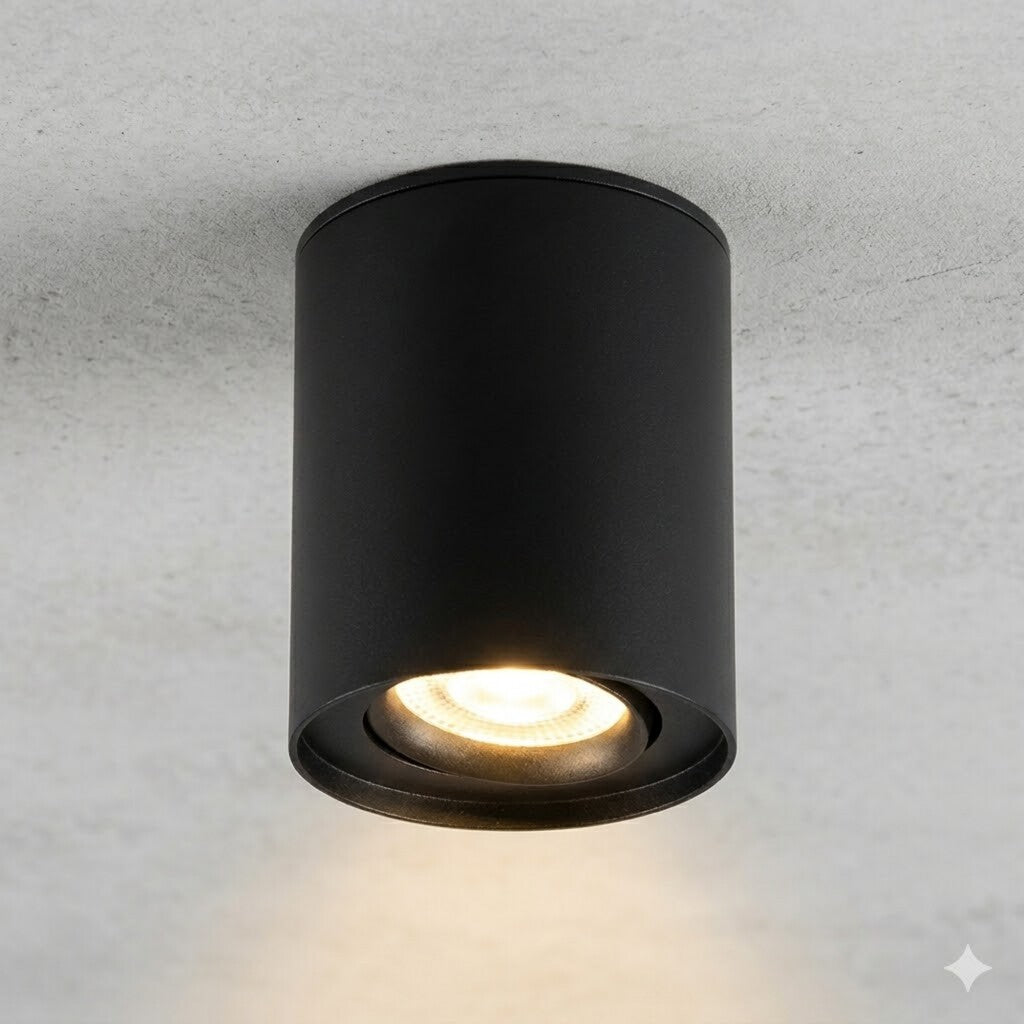 Aplique spot led 6w cilindro de techo cálido