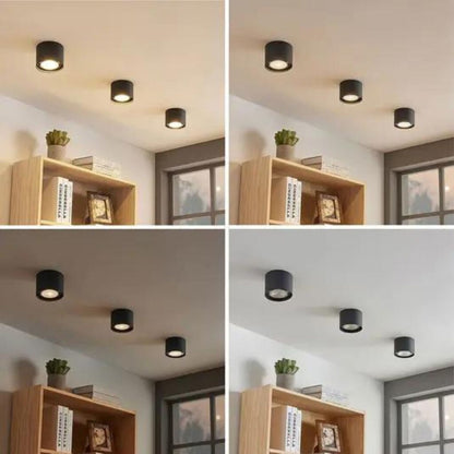 Aplique spot led 6w cilindro de techo cálido