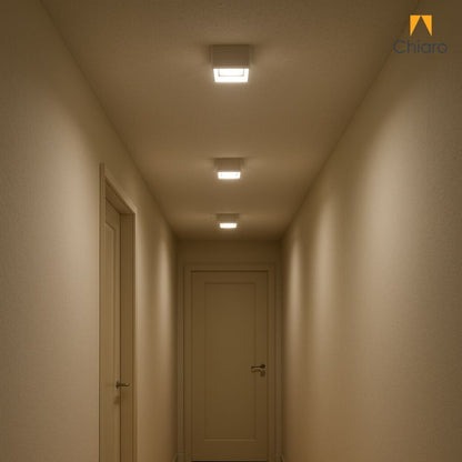Aplique spot led Cubo chato 8w móvil Dimerizable 2700K