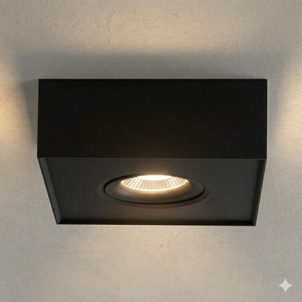 Aplique spot led Cubo chato 8w móvil Dimerizable 2700K