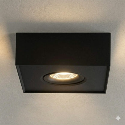 Aplique spot led Cubo chato 8w móvil Dimerizable 2700K