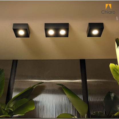 Aplique spot led Cubo chato 8w móvil Dimerizable 2700K
