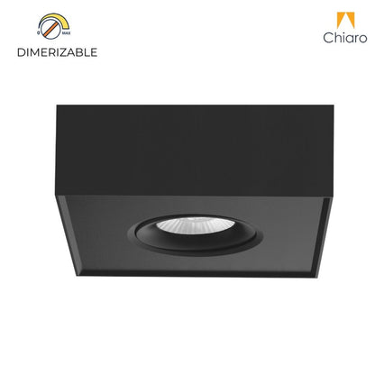 Aplique spot led Cubo chato 8w móvil Dimerizable 2700K