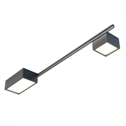 Aplique spot led cubos y barra minimalista para techo 119cm
