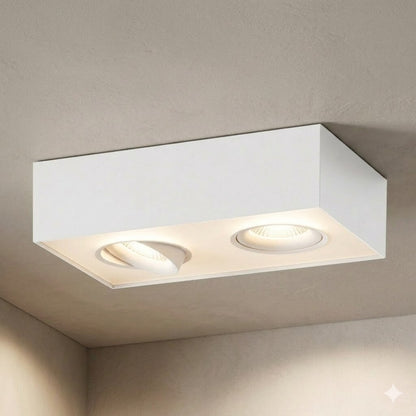 Aplique spot led rectangular chato 16w móvil Dimerizable 2700K