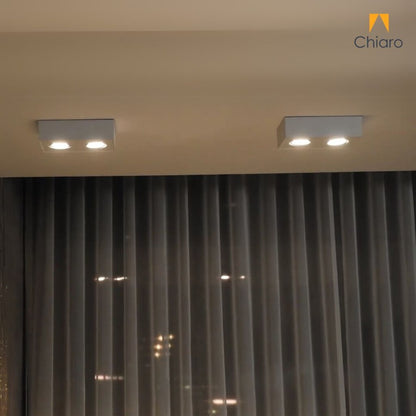 Aplique spot led rectangular chato 16w móvil Dimerizable 2700K
