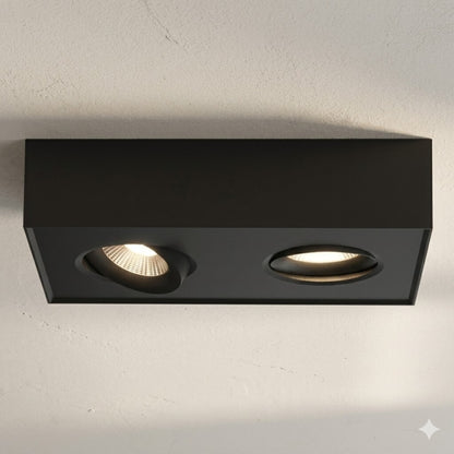 Aplique spot led rectangular chato 16w móvil Dimerizable 2700K