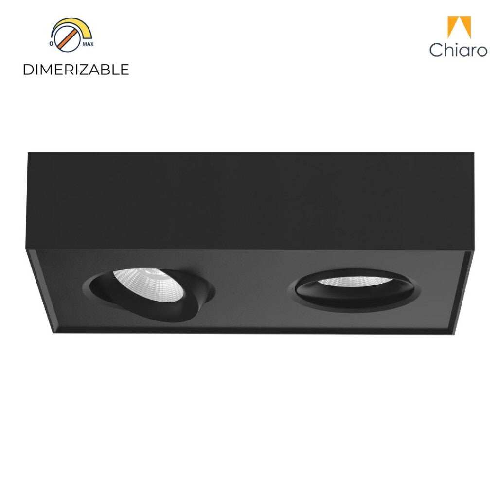 Aplique spot led rectangular chato 16w móvil Dimerizable 2700K