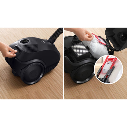 Aspiradora con bolsa Bosch BGBS2LB1 color negro