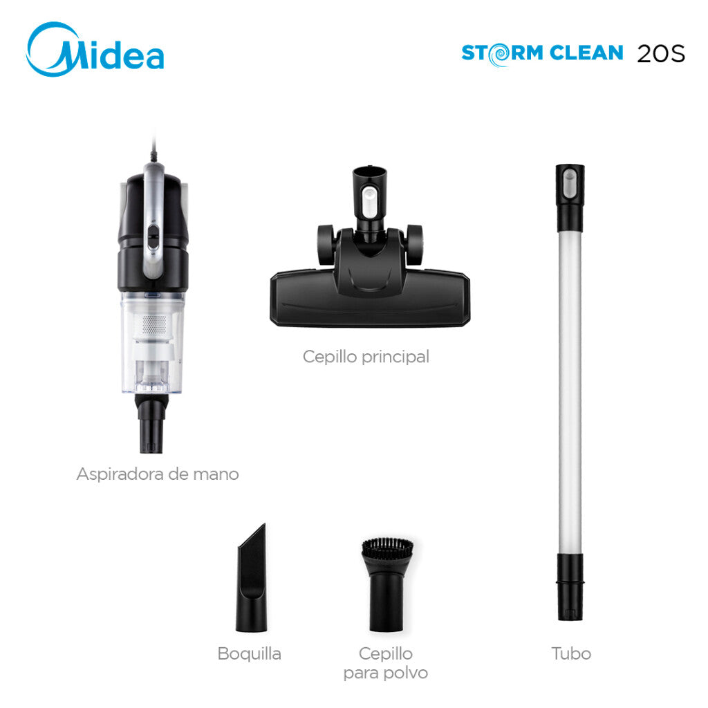 Aspiradora Stick Ciclónica 2 en 1 Midea 20S