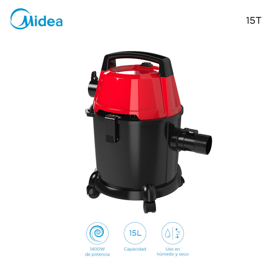 Aspiradora Wet-Dry 3 en 1 Midea 15T