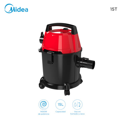 Aspiradora Wet-Dry 3 en 1 Midea 15T