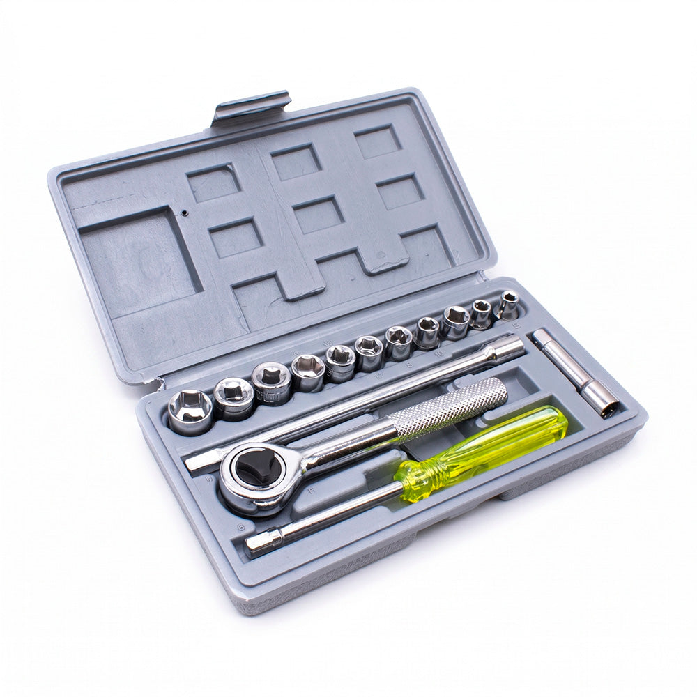 JUEGO DE DADO 1/4” 17PZ 4-13MM LH-131