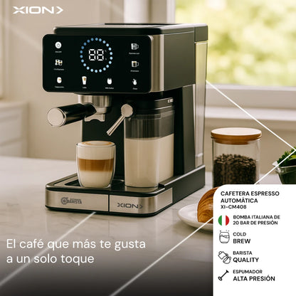 cafetera espresso "cream touch" leche automática