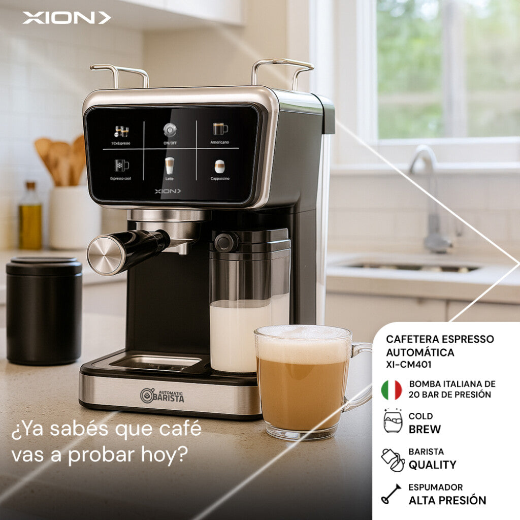 cafetera espresso "cream touch" leche automática