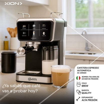 cafetera espresso "cream touch" leche automática
