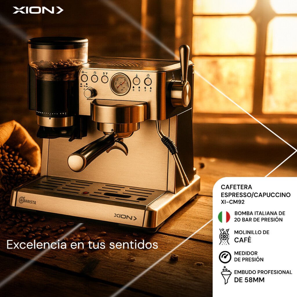 cafetera espresso y capuccino barista xion
