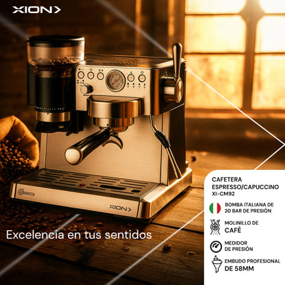 cafetera espresso y capuccino barista xion