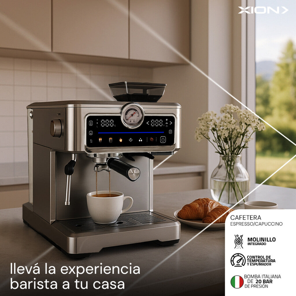 cafetera espresso y capuccino barista xion