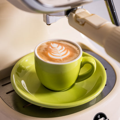 cafetera espresso y capuccino retro