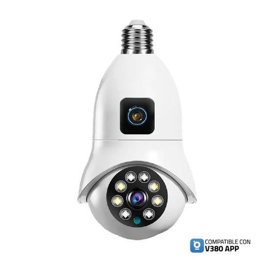 cámara de seguridad xion smart doble cámara portalámpara
