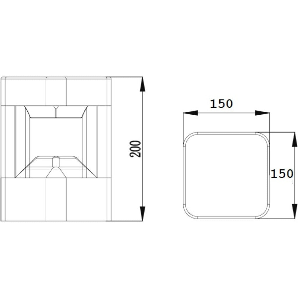 Caminero led de jardín 20cm 9W