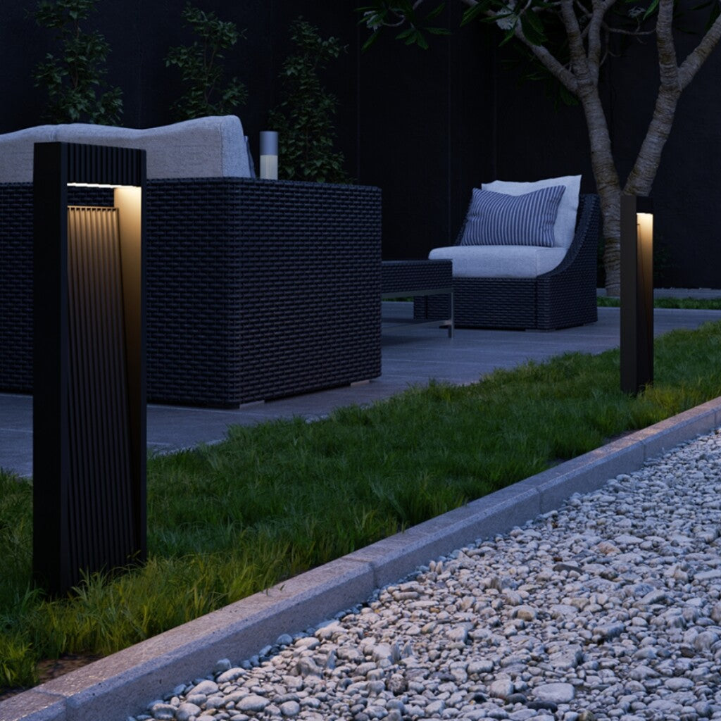 Caminero poste led de jardín diseño moderno 60 cm 13W