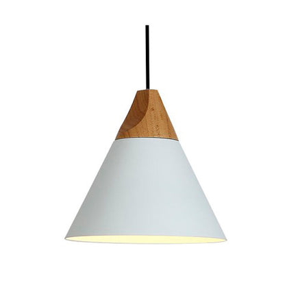 Campana de aluminio y madera cónica estilo nórdico