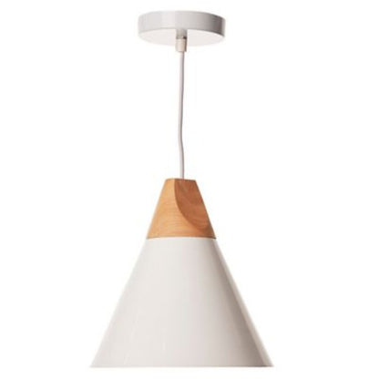 Campana de aluminio y madera cónica estilo nórdico