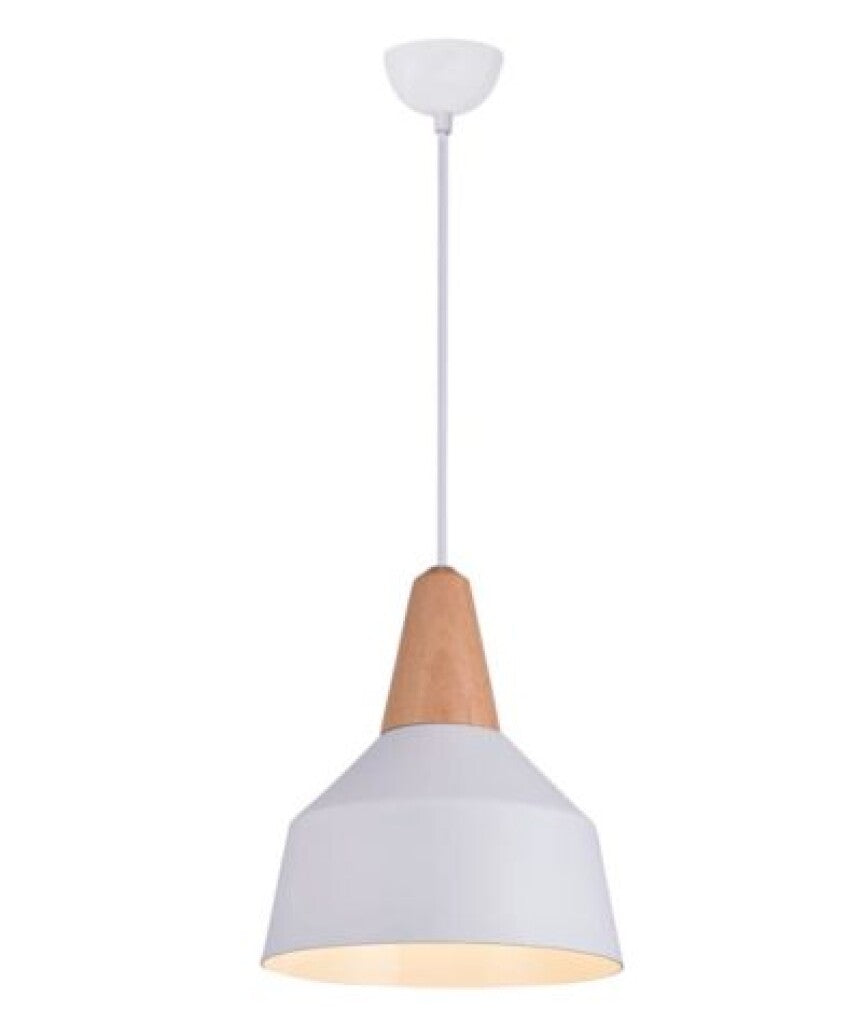 Campana de Aluminio y madera estilo nórdico