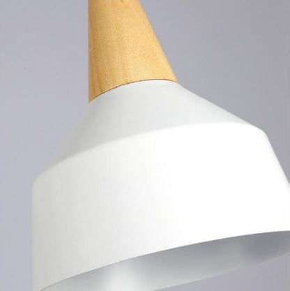 Campana de Aluminio y madera estilo nórdico