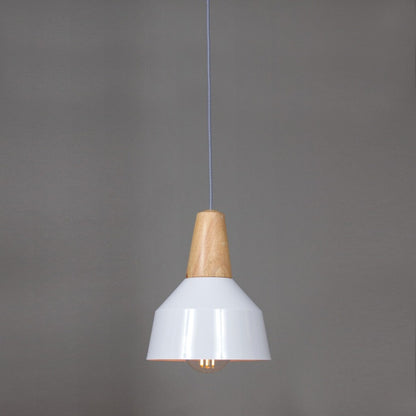 Campana de Aluminio y madera estilo nórdico