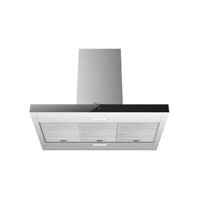 Campana de isla extractora purificadora 90cm Midea MH90M83ET24MB