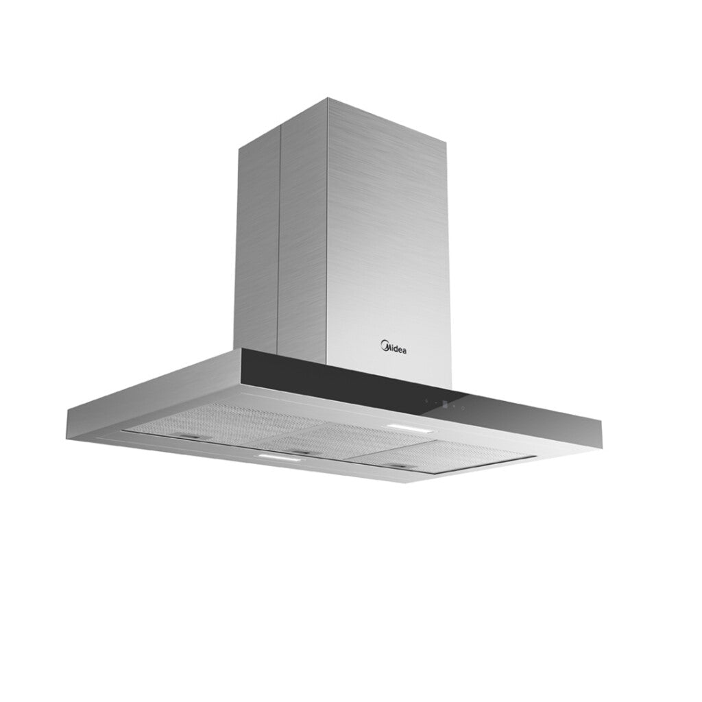 Campana de isla extractora purificadora 90cm Midea MH90M83ET24MB