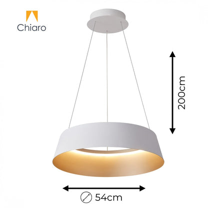 Campana led de Suspender DIMERIZABLE interior champagne 50W